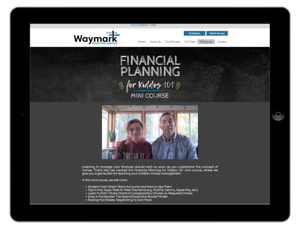 Waymark Wealth Financial Planning for Kiddos